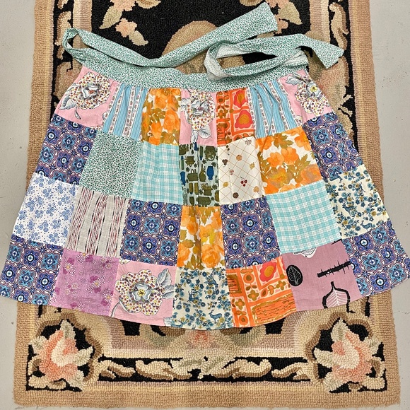 Vintage Other - Vintage Patchwork Cotton Half Apron